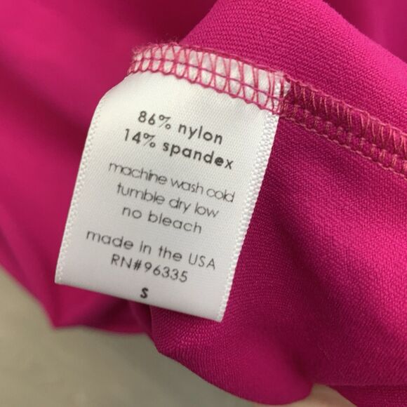 Susana Monaco U-Neck Assymetrical Dress Sleeveless Peony Pink Small NWT - Picture 7 of 8